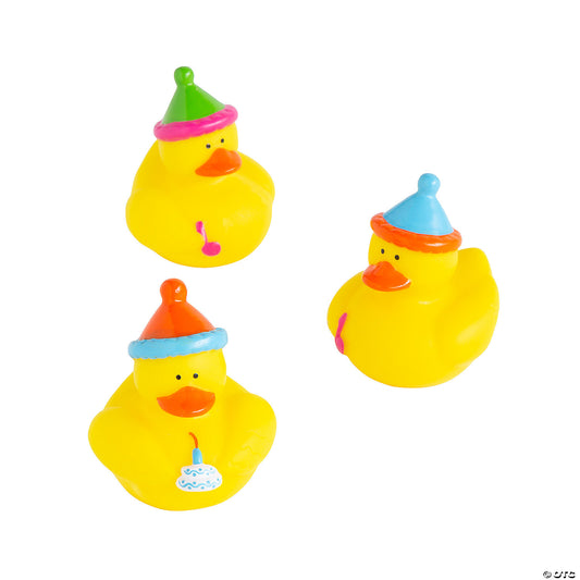Happy Birthday Rubber Ducks (12 pcs)