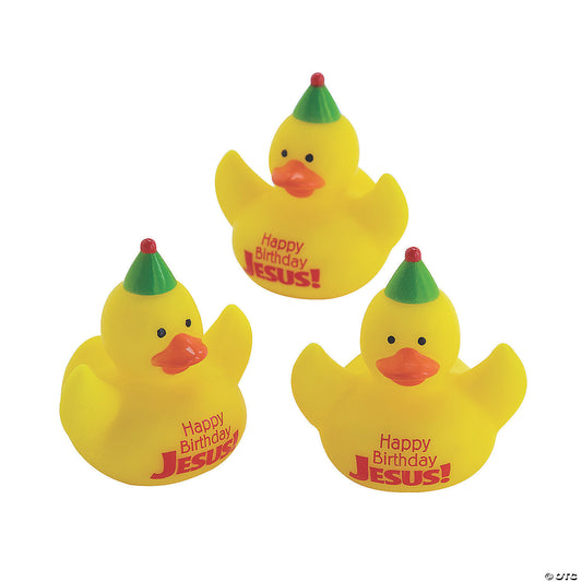 Happy Birthday Jesus Rubber Ducks (12 pcs)