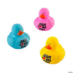 Jesus Loves Me Rubber Ducks (12 pcs)- OUT OF STOCK