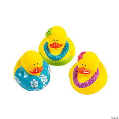 Luau Rubber Ducks (12 pcs)