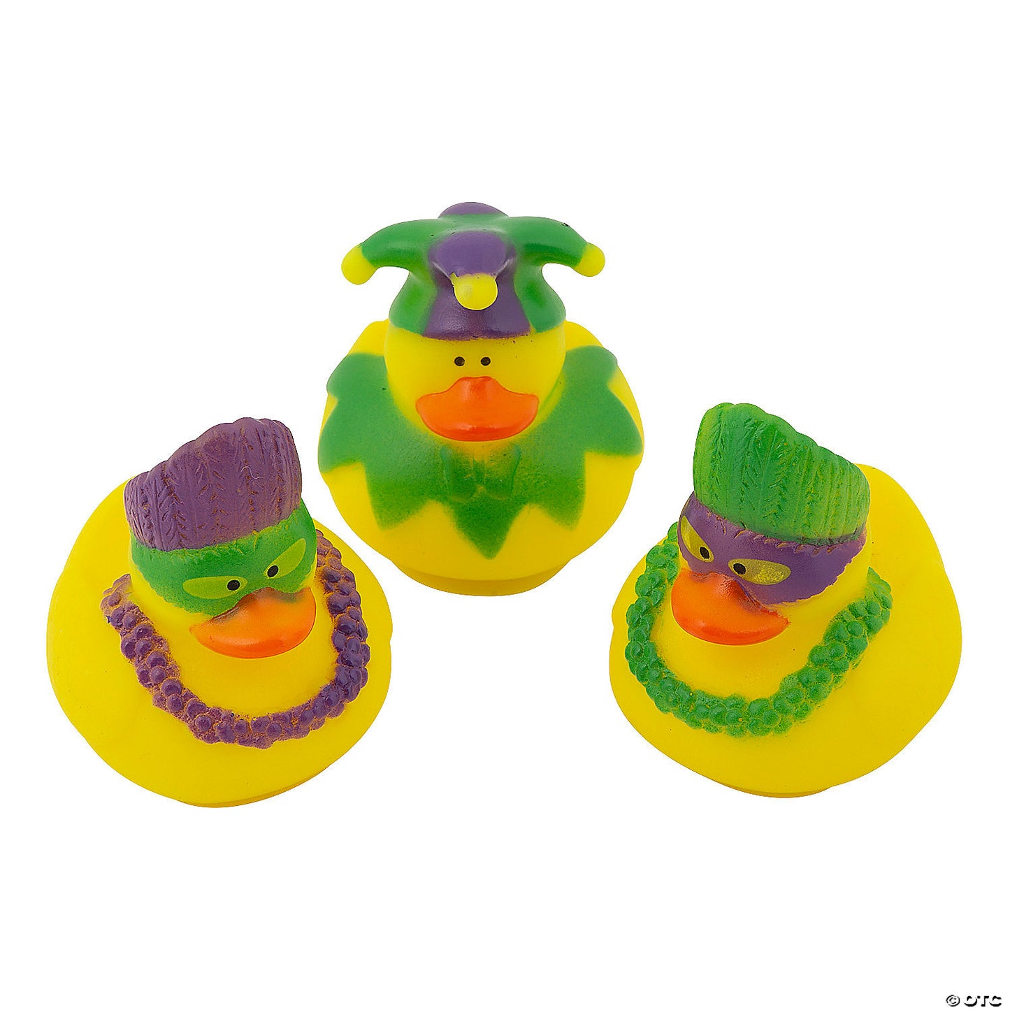 Mardi Gras Rubber Ducks (12 pcs)