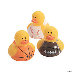 Mini Sports Rubber Ducks