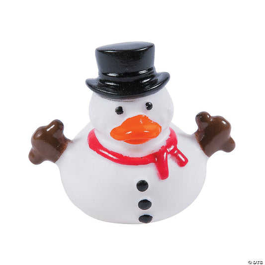 Snowman Rubber Ducks (12 Pcs)