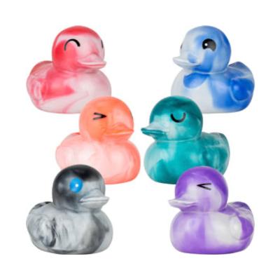 Marble 6 inch Rubber Ducks (12 pcs)