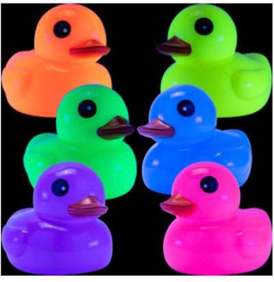 Fluorescent 6 Inch Rubber Ducks (12 pcs)