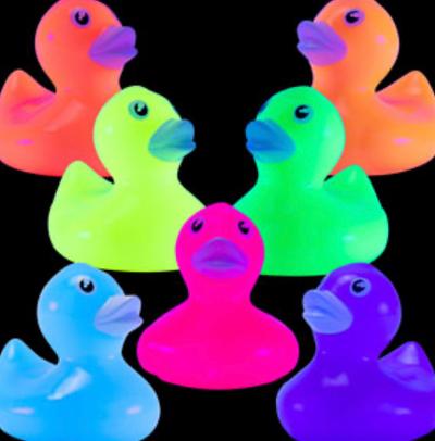 Fluorescent Rubber Ducks (50pcs)