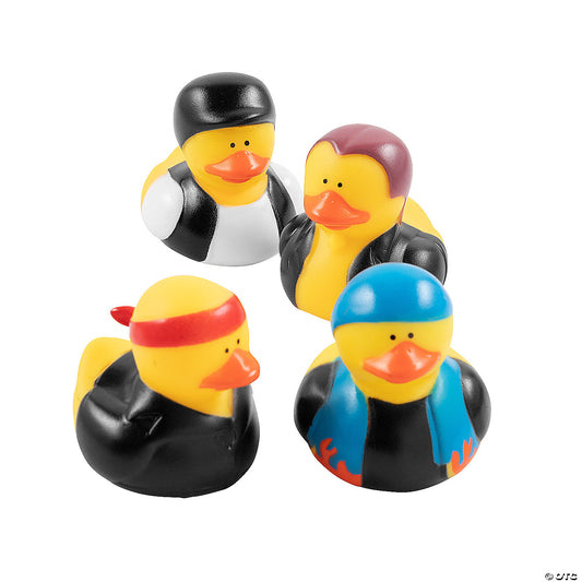 Biker Rubber Ducks (12 pcs)