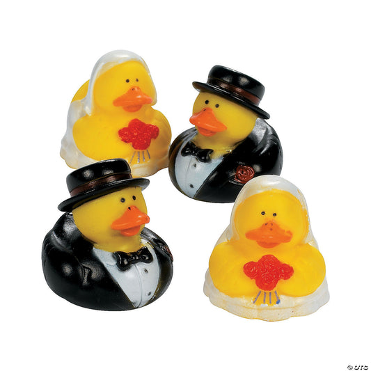 Bride & Groom Rubber Ducks (12 pcs)