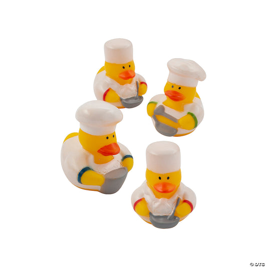 Chef Rubber Ducks (12 pcs)