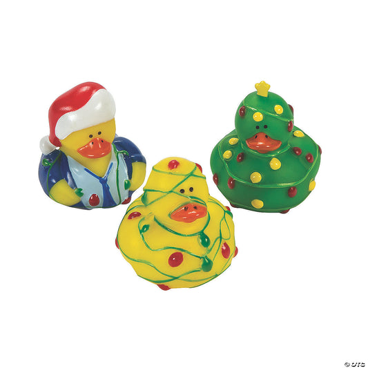 Christmas Rubber Ducks (12 pcs)