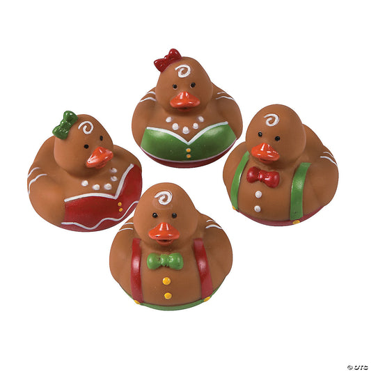 Gingerbread Rubber Ducks (12 pcs)