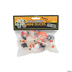 Mini Glow-in-the-Dark Halloween Rubber Ducks