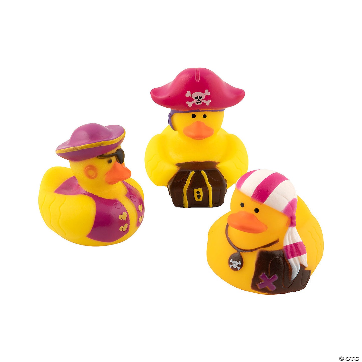 Pink Pirate Rubber Ducks (12 pcs)